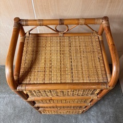 藤　ラタン　引き出し4段の画像