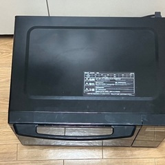 アイリスオーヤマ オーブンレンジ ブラック 18L フラットテーブル BLMO-F1801-Bの画像