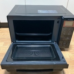 アイリスオーヤマ オーブンレンジ ブラック 18L フラットテーブル BLMO-F1801-Bの画像