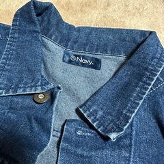 メンズ デニムジャケット Mサイズ  畳じわありの画像