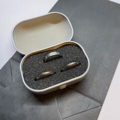 【新品未使用】純チタン 3ピース・リングの画像