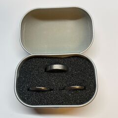 【新品未使用】純チタン 3ピース・リングの画像