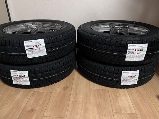 ◾️2025年国内生産◾️【完全未使用】VRX3 165/70R14 ホイール付