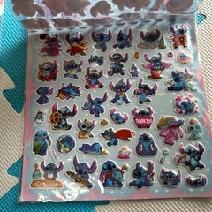 スティッチ シール ぷくぷくシールの画像