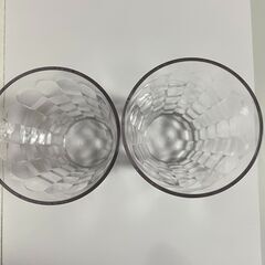 【新品未使用】Tupperware グラス 2個セット（クリア）の画像