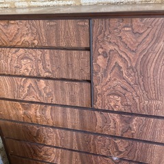 木目柄タンス　物入れの画像