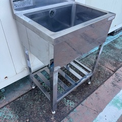 ステンレス1槽シンク　流し台　の画像