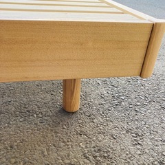 ニトリ　セミダブルベット　木製　すのこベット　フレームのみ　コンセント付き　の画像