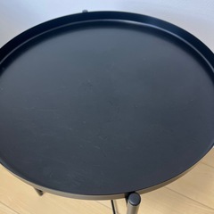 IKEA イケア　グラドム　サイドテーブル　ベッドサイド　黒の画像