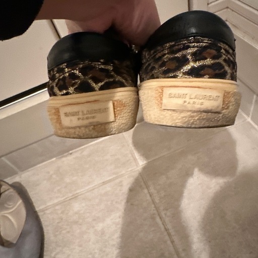 SAINT LAURENT レオパード柄スニーカー