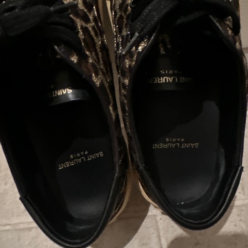 SAINT LAURENT レオパード柄スニーカー