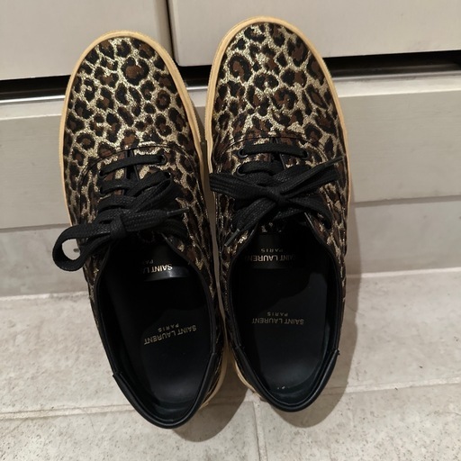 SAINT LAURENT レオパード柄スニーカー
