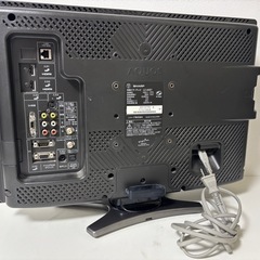 SHARP AQUOS 液晶テレビ リモコン欠品　20V LC-20E7 2010年製 シャープ アクオス HDハイビジョン 20インチ テレビ mw0972の画像