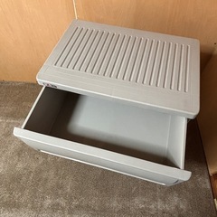 収納ケース3段グレーの画像