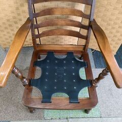 ②シングルソファ 飛騨産業 キツツキ 穂高 布製 花柄 1人掛け 1P リビングチェア 右左肘付き ソファ 応接 札幌 北20条店の画像