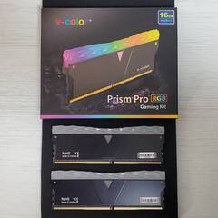 デスクトップ用 ゲーミングメモリ 16GB v-color PRISM PRO RGB DDR4 3600の画像