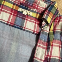 BROWNY（ブラウニー） メンズ チェック柄 ネルシャツ L 綿100% 使用感ありの画像