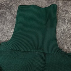 EMODA　ダークグリーン タートルネック セーターの画像
