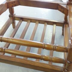 T-086 リサイクル品 木製 カウンターチェア 座面高77cmの画像