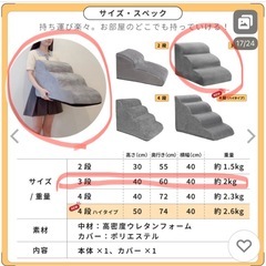 ペット用品　ペットグッズ　ステップ　階段　クッションの画像