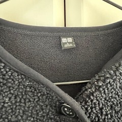 UNIQLO ボアジャケット ブラックの画像