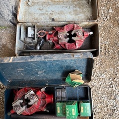 パイプネジ切り器　レッキス工業　油圧先圧着機　西田製の画像