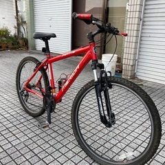 【マウンテンバイク】メリダ製　3x7段変速　26x2.1タイヤ　フロントサスペンション付　若林自転車　膳所店　SALE中❗️の画像