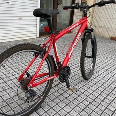 【マウンテンバイク】メリダ製　3x7段変速　26x2.1タイヤ　フロントサスペンション付　若林自転車　膳所店　SALE中❗️の画像