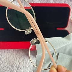 極美品JINS ジンズ メガネ ピンク 花柄 の画像