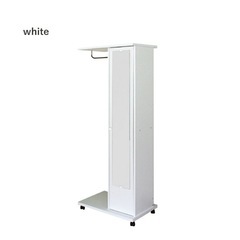 ミラー付き ハンガーラック キャスター付きの画像