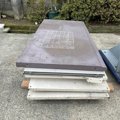 収納庫　物置　カギなし　分解保管の画像