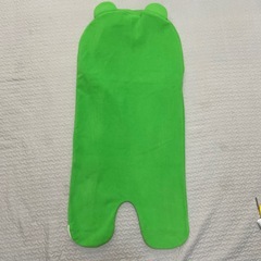 ベビー　おくるみ　カエル　フリースの画像