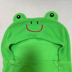 ベビー　おくるみ　カエル　フリースの画像