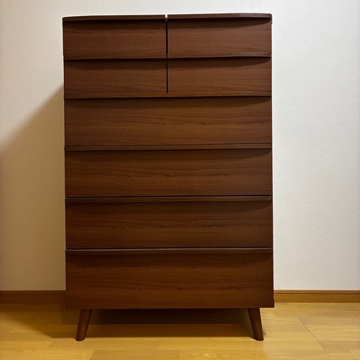 ディノス】ダークブラウン木製チェスト 6段ISSEIKI (山川) 中津の収納