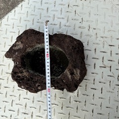 軽石　溶岩石 植木鉢の画像