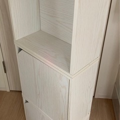 ホワイトラック(スリム3段)オープン/扉付の画像