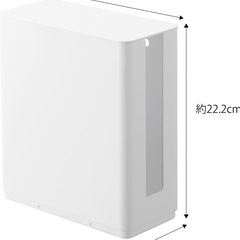 tower 重ねられるスリム蓋付きルーター収納ケース 山崎実業の画像