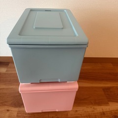 【美品】 ニトリ収納ケース Nフラッテ ハーフ　2個セットの画像