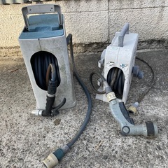 ホースリール　ホース　2つ　水道の画像