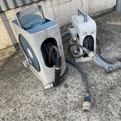 ホースリール　ホース　2つ　水道の画像