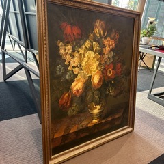 花瓶のバラ　ホテル絵画　大型絵画の画像