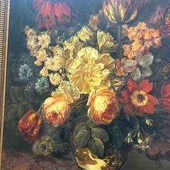 花瓶のバラ　ホテル絵画　大型絵画の画像