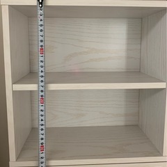 ホワイトラック(スリム3段)仕切り付/扉付の画像