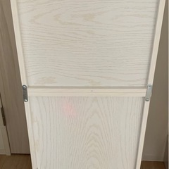 ホワイトラック(スリム3段)仕切り付/扉付の画像