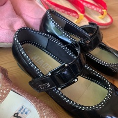 女児ブーツ 長靴 パンプス スニーカー おまけ草履10点セット　の画像