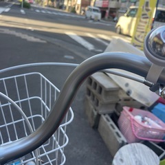 前後かご付き　24インチシティサイクル　オートライト付き　【リサイクルショップ道楽屋】の画像