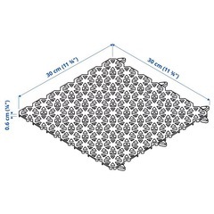 ベランダ IKEA タイル パネルの画像