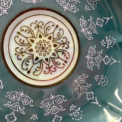 2512-622 ティーカップセット パールグリーン シェル 中古の画像