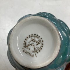 2512-622 ティーカップセット パールグリーン シェル 中古の画像