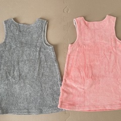 ベビー服　コンビミニ　ノースリーブワンピース　ジャンパースカート　90サイズの画像